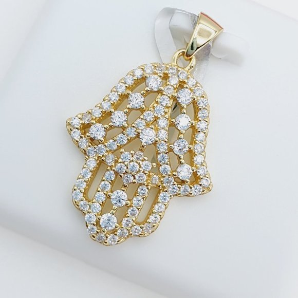 "925 Sterling Silver Cubic Zirconia Pendant, U19254461 - Picture 1 of 11